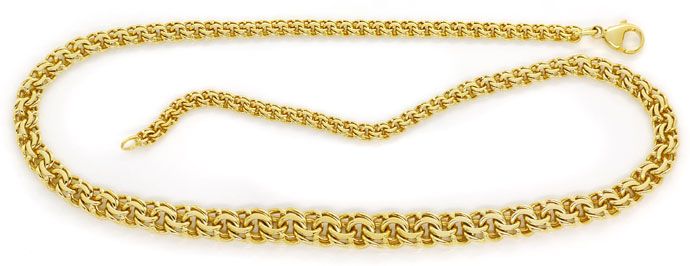 Foto 1 - Massive Garibaldi Goldkette im Verlauf 14K/585 Gelbgold, K2721